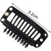 nuoshen 30 Pcs Wig Clips Snap Clips Hair Extensions Clips U-Shape Snap Clips 9 Teeth Comb Clips for Hair Extensions 3.2 cm - Buy Online on GoSupps.com