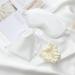 Silk Satin Sleeping Eye Mask White Sleep Eye Night Blindfold for Women and Men Soft Breathable Blackout Eyeshade Eye Cover for Travel Wedding Bridesmaid Gift