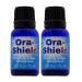 Ora-Shield Organic Tooth Oil for Gum Disease Relief and Gingivitis Help Soothes Sore, Bleeding, or Receding Gums Essential Oils for Teeth & Mouth Oral Microbiome Support Adults & Kids (2 Pack)