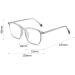 Zhuyiqz Oversized Anti-Blue Light Reading Glasses - Tiredness Alleviate - +350 Sand Black - Buy Online on GoSupps.com