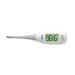 ADC Fast Read Digital Thermometer, Flexible Tip and Large Quick Read LCD Display with Color-coded Backlighting , White - 418N