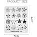 Alexnailart Nail Stamping Printing Plate Template Image Plate Stamper Scraper Star Pentagram Pattern Nail Art Decoration DIY Print Manicure Design FA027 - Buy Online on GoSupps.com