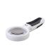 Magnifying Glass Led Large Handheld Modes 10X Reading for Seniors Low Vision Books Pages Magazines Newspapers Maps Jewelry Magnifier/White Comfortable Anniversary