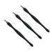 Cuticle Trimmer 3 Pcs Cuticle Remover Cuticle Pusher Nail Cuticle Remover Nail Art Tools Nail Cleaner Tool Black