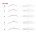 Silicone Curler Pads - 10 Pcs 5 Sizes for Lash Perm Kit | Reusable Lower Lash Isolation Pads for Eyelash Tint & Perm (White - Buy Online on GoSupps.com
