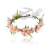 Adjustable Floral Headbands - 6Pcs Elastic Ribbon Flowers Crown Garland for Women, Girls, Teens - Perfect for Party, Wedding, Beach, Festival - Multicoloured - Buy Online on GoSupps.com