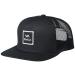 RVCA Men's Adjustable Snapback Trucker Hat One Size Rvca Trucker/Black