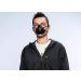 O2 Curve Shell Anti-Pollution Sports Mask - Reusable Moonlight Black Blue - Buy Online on GoSupps.com