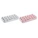 OSALADI 2pcs 18 Egg Storage Box Filled Plastic Eggs Fridge Egg Dispenser Egg Storage Tray With re-usable Assorted Color 30x15cm