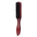Beard Brush for Mans Nylons Hair Beard Brush Boar Bristle Beard Brush Mustache Brush Hair Brush Shaving Tool Easy to Use Brown