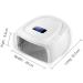 Rechargeable 60W UV LED Nail Lamp | Professional Gel Nail Polish Dryer with 3 Timer Settings | Fast Curing Auto-Sensor Nail Machine - Buy Online on GoSupps.com