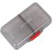 Large Portable Travel Pill Box Organizer | 8 Compartment Airtight Vitamin Case - Moistureproof Medication Holder (Gray - Buy Online on GoSupps.com