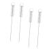 Solustre 4 pieces of nylon cleaning brush drinking-made cleaner reusable straw cleaner for small tubes pipe cleaner made of nylon test tube brush white metal stainless steel