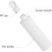 Zeoabsy 4-Pack 250ml Transparent PET Plastic Bottles with Black Hinged Lid - Portable Travel Containers for Cosmetic Fluids & Oils - Buy Online on GoSupps.com