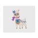 2 x Microfiber glasses cleaning cloths "Cute Alpaca with Scarf" (LC00021217)