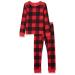 Amazon Essentials Boys and Toddlers' Thermal Long Underwear Set 2T Red, Buffalo Check
