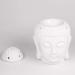 Evergd Set of 2 Buddha-Head Statues & Ceramic Aroma Therapy Diffusers | Essential Stoves & Fragrance Candles for Yoga Spa Meditation & Home D cor | Unique Gift Ideas - Buy Online on GoSupps.com
