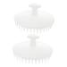 FOYTOKI 2pcs Shampoo Brush Shower Hair Brush Tool Head Scalp Shower Brush Hair Scalp Massager Girls Shower Brush