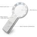 Magnifiers Magnifying Glass 10X Magnification Optical Glass Lens 10 Led Lights Reading Magnification Gift Microscope Optical Lenses Protect Vision Without Hurting Eyes Lofty Ambition - Buy Online on GoSupps.com