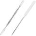 2Pcs Makeup Spatula metal Beauty Stainless Steel Cosmetics Metal Spatula Mixing Tool