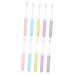Gleavi 10 pth trip toothbrush travel toothbrush Bulk-toothbrush mouth set camping toothbrush travel foldable toothbrush collapsible toothbrush filament macaron travel synthetic fiber
