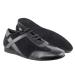 Very Fine Dancesport Shoes - Latin, Salsa, Ballroom Dance Shoes for Men SERO106BBX Flat Heel +1 Suede Sole Shoe Brush Black Leather & Black Suede 7.5