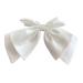 Didiseaon Bow Hairpin Hair Bow Satin Clips Bridal Hair Bow Chic Bow Headdress Bow Knot Hairpins Bow Ponytail Holders Girls Bow Hairclip Tiaras for Girls Temperament Miss White Decorate Alloy