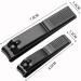 Qiaohome Black Nail Clippers Stainless Steel Super Nails and Toenails Manicure Tool Flat Nose Nail Clippers S - Buy Online on GoSupps.com