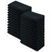 Corporate Hills CH 100% Ring Spun Cotton Salon Towel Pack of 24 Black 16" x 28" - Ultra Soft & Highly Absorbent Salon Towel Hotel & Spa Quality Hand Towels for Gym Salon Spa & Home Care (Black)