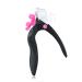 False Nail Art Clippers Manual Stainless Steel Head Manicure Trimmer Reusable Salon Clipping Scissors Tool Black and Rose Red