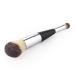 Multifunction Double Head Makeup Brush - Professional Wood Handle for Powder Blush & Eye Cosmetics - Black & Silver - Buy Online on GoSupps.com