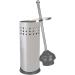 Home Basics Metal Toilet Plunger with Holder - Bathroom Apartment Essentials | Hidden Chrome Combo for Toilet Hideaway Tools - Buy Online on GoSupps.com