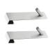 Gadpiparty 6 Pcs Bathroom Door Hook Shower Door Coat Hangers Bath Towel Hooks Back Door Hook Storage Coat Hook 17.8X4CMx3pcs Silverx3pcs