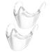 Clshes Transparent Clear Face S_hield 100 Anti Fog Medium Anti-fog 2pcs