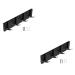2 Pcs Porch Invisible Hook Wall Mount Coat Hooks Wall Mounted Clothing Rack Heavy Duty Keychain Coat Hanger Wall Towel Hanger Bedroom Rail Stylish Hook Hanger Handbag Hook Black Black Silverx2pcs 27.2X7CMx2pcs