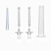 Shower Enema System Silicone Nozzle 3pcs and Dust Cover 1pcs G1/2 "Thread for Most Shower Systems