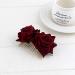 Rose Hair Clip Comb for Women - Burgundy Flower Hairpin for Wedding, Brides, Girls - Dark Red Hair Accessory - Buy Online on GoSupps.com