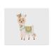 Azeeda 2 x Microfiber Glasses Cleaning Cloths "Cute Alpaca with Flower" (LC00021218)