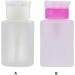 FIOERDTUIE Push Down Empty Pump Dispenser Plastic Convenient Reusable Washable Alcohol Clear Bottle with Rotating Cover Remover White - Buy Online on GoSupps.com