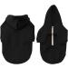Meioro Hooded Sweaters for Dogs | Warm Zipper Pet Hoodies | Cute Clothes for French Bulldogs & Pugs | All Black - Buy Online on GoSupps.com