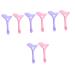 DOITOOL 8 Pcs Eyeliner Eyeshadow Silicone Molds Mask Applicator Brush Women Make up Tools Shield Miss Girl mediumx4pcs Assorted Colorx4pcs
