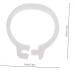 100 pcs Stuff Poultry Hen Baby Leg Xxcm White Pigeons Supplies Meat Feet Cockatiel Identification 1.3X1.3CM White - Buy Online on GoSupps.com