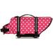 Dog Life Jacket - XL Red Dot Swimming Vest for Small & Large Dogs | Safety Coat with Grip for Swimming & Lifeguarding - Buy Online on GoSupps.com