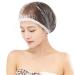 JQYXSS 100Pcs Disposable Shower Caps Waterproof Plastic Bath Caps  Elastic Hair Caps For Women  Kids at Spa  Home  Hotel  Salon (Transparent)