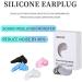 Silicone Ear Plugs for Sleeping - 2 Pairs Reusable & Washable Noise Reduction Earplugs for Sleep, Work, Swimming, Concerts - Blue - Buy Online on GoSupps.com