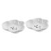 ABOOFAN 2pcs Clouds Sauce Dipping Bowl Small Serving Platter Soy Sauce Dishes Ketchup Packets Sauce Bowls Sauce Plate Bread Bowl Porcelain Dip Mini Bowls Accessories White Pinch Ceramics