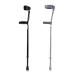 GagalU Crutches 2 Pcs Forearm Crutches Designed for Disabled People Walker Comfortable Safe Crutch Lightweight Aluminum Alloy - Adjustable Height Lightweight Walking Aid