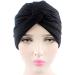 YFJH Chemo Sleep Turban Headwear Scarf Beanie Cap Hat for Cancer Patient Hair Loss - Black - Buy Online on GoSupps.com