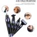 KouRy 4-in-1 Electric Ear & Nose Hair Trimmer for Men & Women - Painless Waterproof Facial Hair Remover with Dual Edge Blades (Black - Buy Online on GoSupps.com