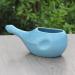 Ancient Impex Ceramic Neti Pot Sky Blue - 300ml Capacity with 5 Sachets Neti Salt - Buy Online on GoSupps.com